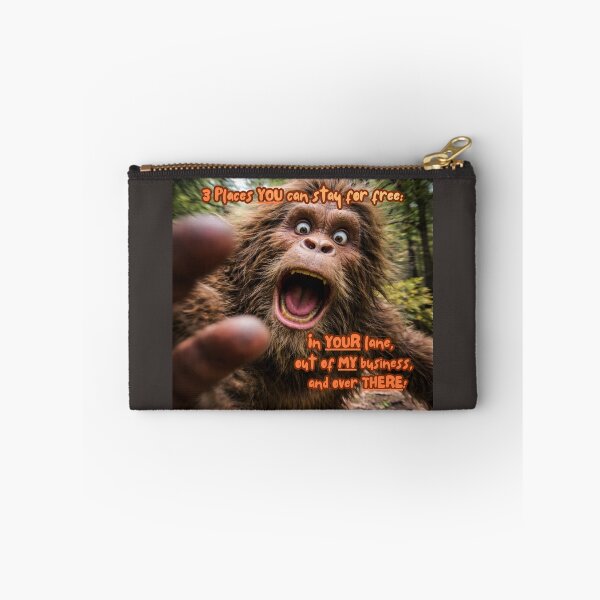 Item preview, Camera-Avoiding Bigfoot | Funny Cryptid Meme Art designed and sold by Matty69TeeS.