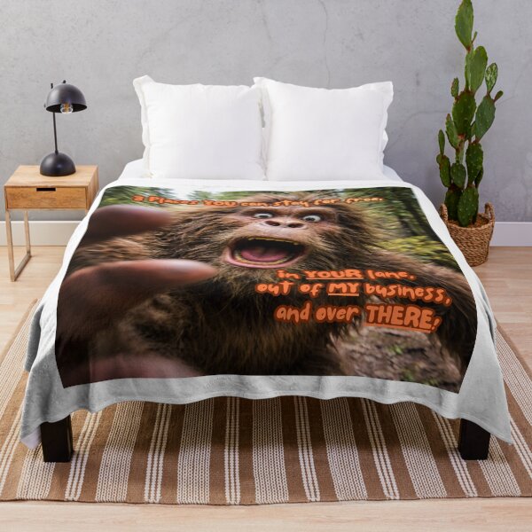 Item preview, Camera-Avoiding Bigfoot | Funny Cryptid Meme Art designed and sold by Matty69TeeS.