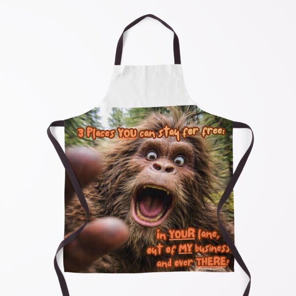 Item preview, Camera-Avoiding Bigfoot | Funny Cryptid Meme Art designed and sold by Matty69TeeS.