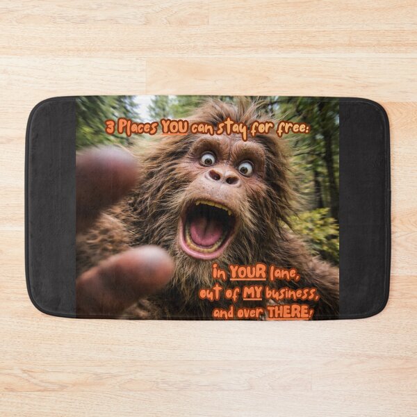 Item preview, Camera-Avoiding Bigfoot | Funny Cryptid Meme Art designed and sold by Matty69TeeS.