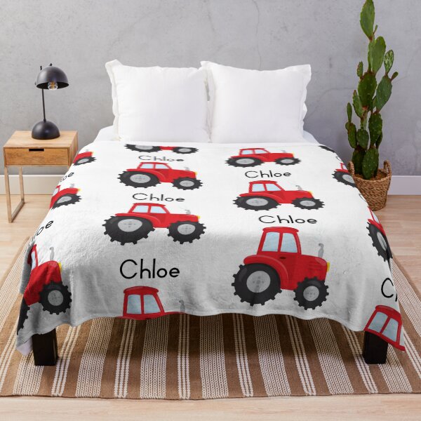 Item preview, Chloe Personalized Red Tractor designed and sold by lifeintoart.