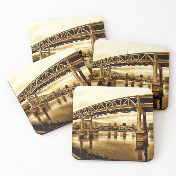Item preview, Crossing the river: Marquam Bridge Cityscape designed and sold by Intimidation Factory.