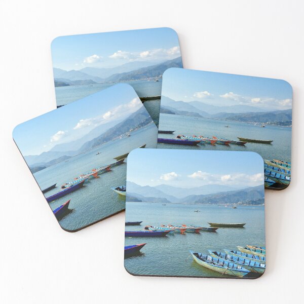Item preview, Phewa Lake with boats designed and sold by BebiCervin.