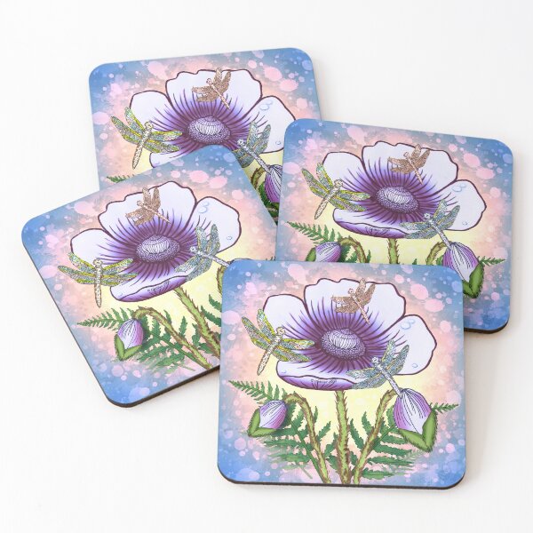 Item preview, Dragonfly Purple Poppy designed and sold by artmuvz.
