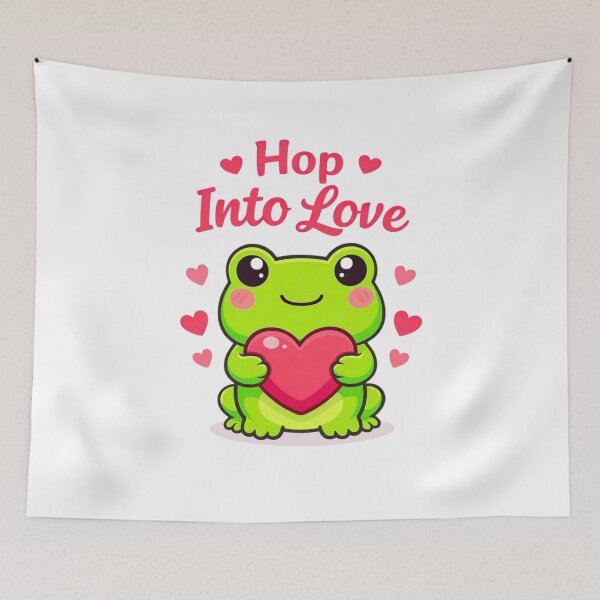 Item preview, Hop Into Love – Cute Frog Valentine 2026 designed and sold by bilal sibgui.