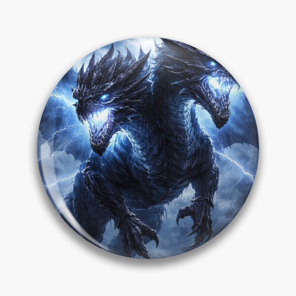 Item preview, Two Headed Lightning Dragon Under Moonlight designed and sold by EternalDragons.