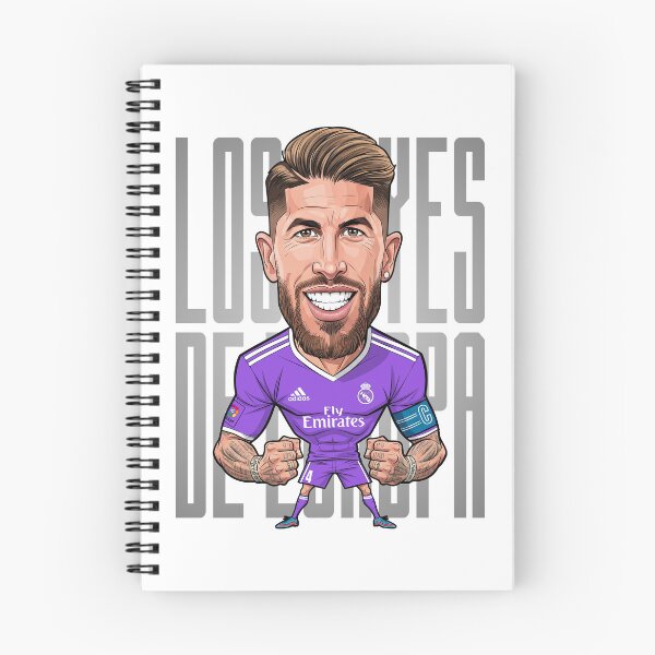 Item preview, Caricature of Sergio Ramos los reyes de europa designed and sold by vectorlove.