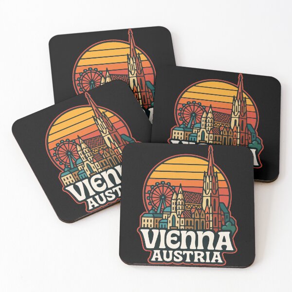 Item preview, Vienna Austria Europe Retro Travel designed and sold by TomFrontierArt.