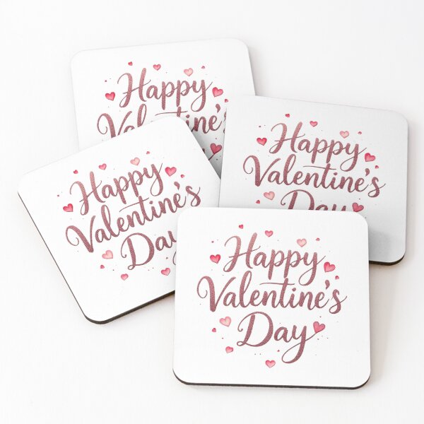 Artikelvorschau, Romantischer Blumenkranz – Schriftzug „Alles Gute zum Valentinstag“ entworfen und verkauft von Sweet Dreams & Fantasia.