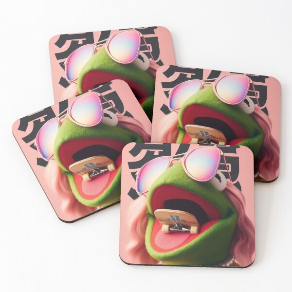 Item preview, SKATE OR CROAK: Frogtastic Static in Pink designed and sold by Print Fiction.
