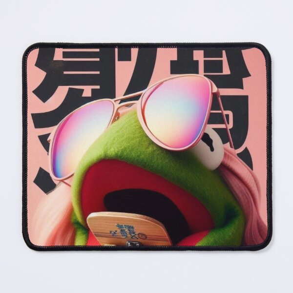 Item preview, SKATE OR CROAK: Frogtastic Static in Pink designed and sold by Print Fiction.