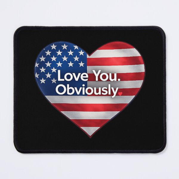 Item preview, Valentines day - Stars& Stripes -Love You. Obviously. designed and sold by PyxieZen.