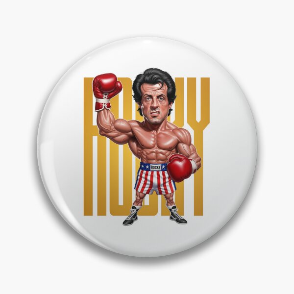 Item preview, Divertida caricatura de Sylvester Stallone Balboa designed and sold by vectorlove.