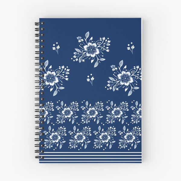 Item preview, Miaozu Batik Blue and White Border Print designed and sold by Sharon Schwalbe.