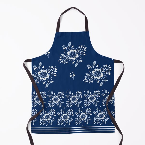 Item preview, Miaozu Batik Blue and White Border Print designed and sold by Sharon Schwalbe.