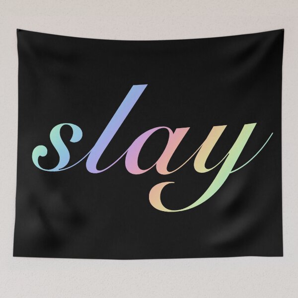 Item preview, Slay in Rainbow Neon designed and sold by Memes N Lore .