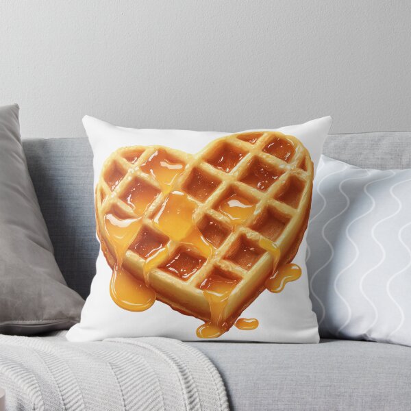 Item preview, Sweet Heart Waffle Realistic Syrup Drip Valentine's Day designed and sold by BigStar-Cart.