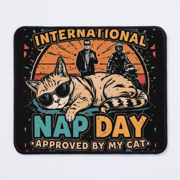 Item preview, INTERNATIONAL NAP DAY — APPROVED BY MY CAT designed and sold by YourTrendyTees.