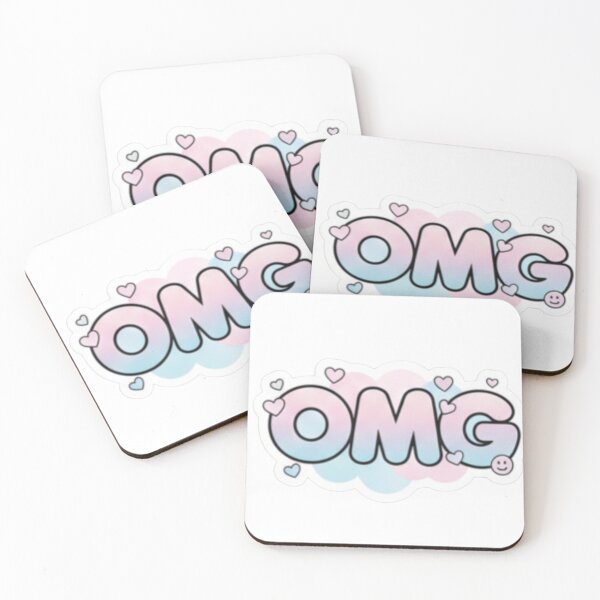 Item preview, Pastel OMG Sticker with Hearts and Smiley Face designed and sold by ZyVoAli.