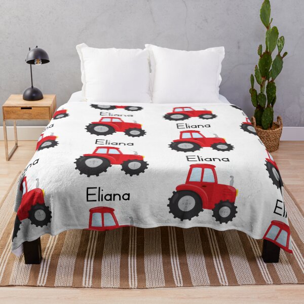 Item preview, Eliana Personalized Red Tractor designed and sold by lifeintoart.