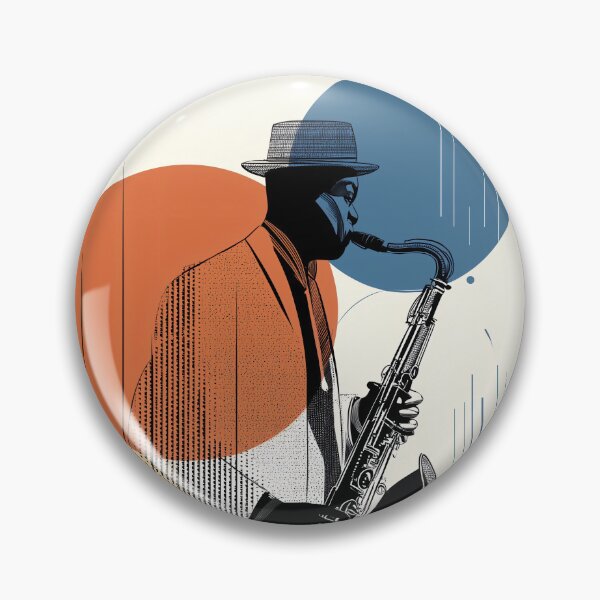Item preview, Jazz Saxophonist in Geometric Design designed and sold by lautir.