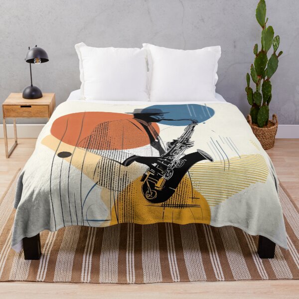 Item preview, Jazz Saxophonist in Geometric Design designed and sold by lautir.