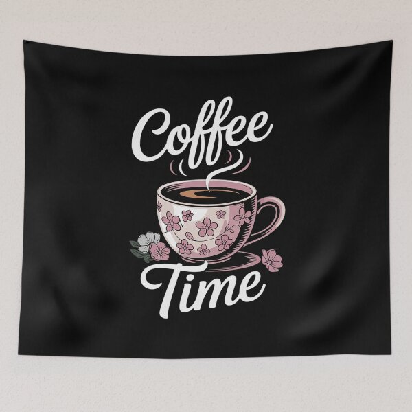 Item preview, Cute Coffee Time Pink Coffee Lover Women designed and sold by AquaKiev.