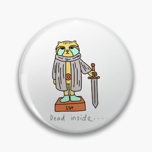 Item preview, Dead Inside Warrior Cat Illustration designed and sold by Baby-Care.