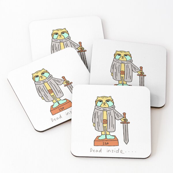 Item preview, Dead Inside Warrior Cat Illustration designed and sold by Baby-Care.