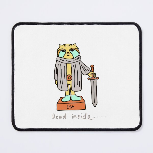 Item preview, Dead Inside Warrior Cat Illustration designed and sold by Baby-Care.