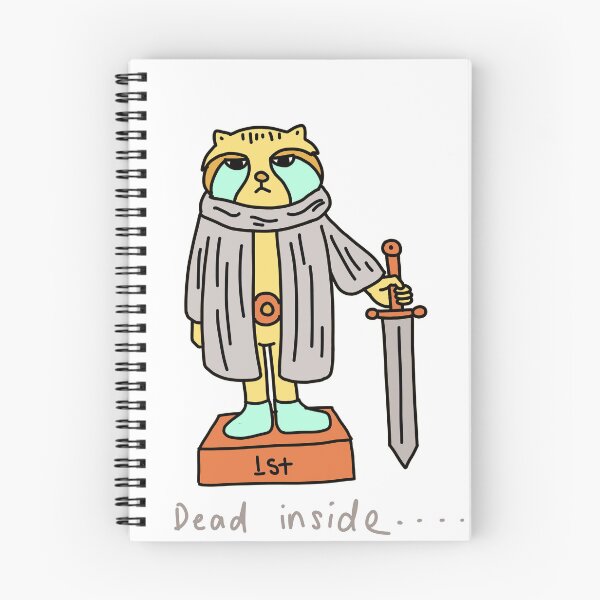 Item preview, Dead Inside Warrior Cat Illustration designed and sold by Baby-Care.