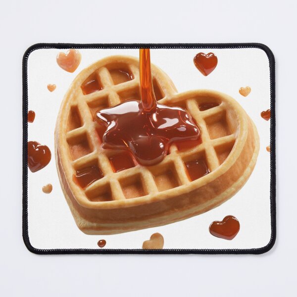Item preview, Heart Shaped Waffle 3D Realistic Valentine's Day Foodie Style designed and sold by BigStar-Cart.