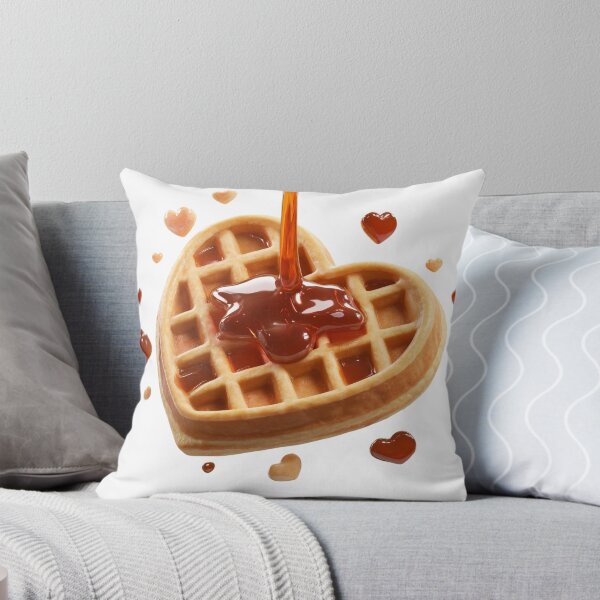 Item preview, Heart Shaped Waffle 3D Realistic Valentine's Day Foodie Style designed and sold by BigStar-Cart.