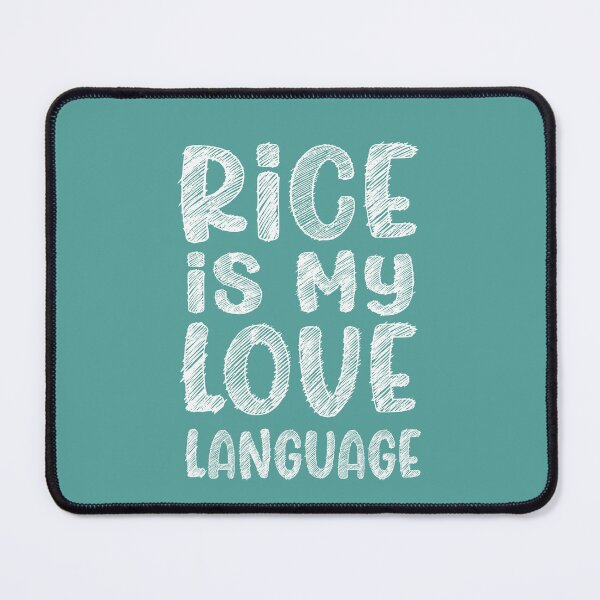 Item preview, Rice is my Love Language - white sketch designed and sold by PRINTPIC.