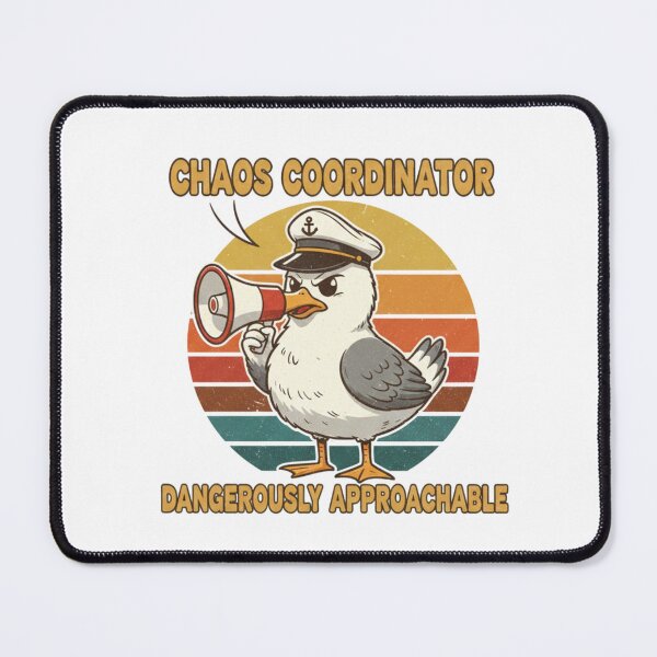 Item preview, Chaos Coordinator Seagull Funny Retro Vintage 70s Sunset Sticker designed and sold by Pingi-shop.