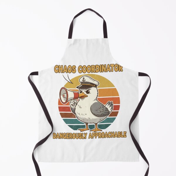 Item preview, Chaos Coordinator Seagull Funny Retro Vintage 70s Sunset Sticker designed and sold by Pingi-shop.