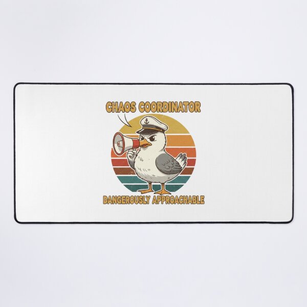 Item preview, Chaos Coordinator Seagull Funny Retro Vintage 70s Sunset Sticker designed and sold by Pingi-shop.