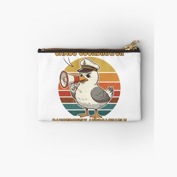 Item preview, Chaos Coordinator Seagull Funny Retro Vintage 70s Sunset Sticker designed and sold by Pingi-shop.