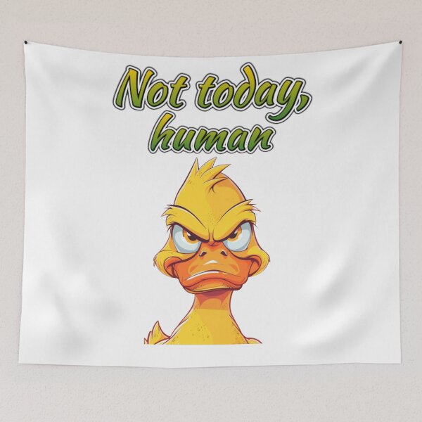 Item preview, Sassy Duck Reactions – Not Today, Human Meme Duck designed and sold by MiraLumeStudio.