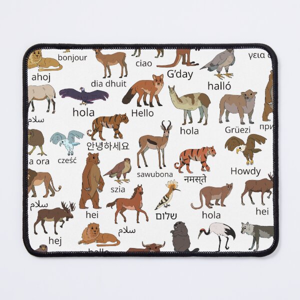Item preview, Hello from Around the World designed and sold by Mokt Makes Art.
