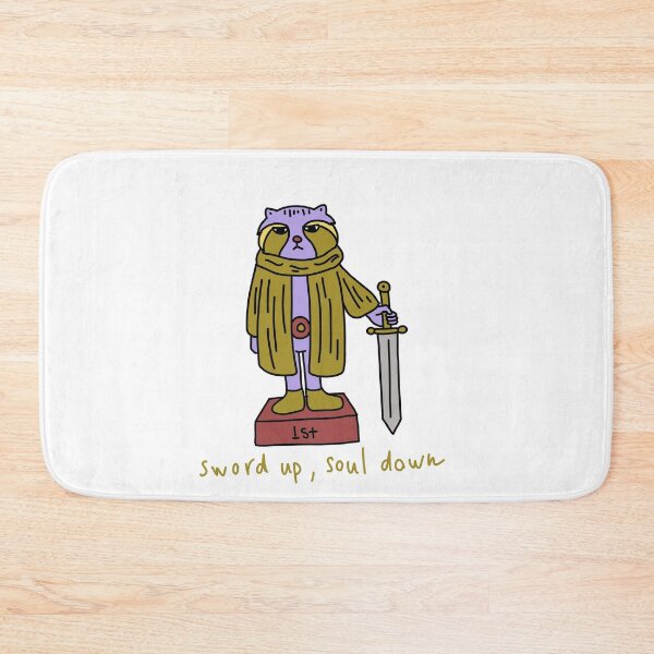 Item preview, Sword Up Soul Down Tired Warrior Cat designed and sold by Baby-Care.