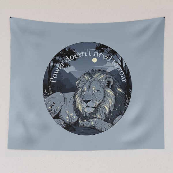 Item preview, Power Doesn’t Need to Roar - Majestic Lion Design designed and sold by soletstudio.