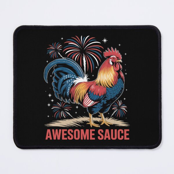 Item preview, Awesome Sauce Rooster 4th Of July America Flag designed and sold by FadeOfThrone.