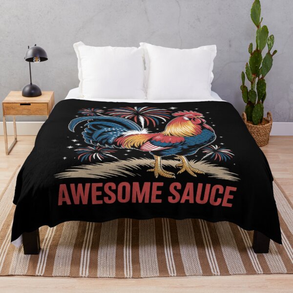 Item preview, Awesome Sauce Rooster 4th Of July America Flag designed and sold by FadeOfThrone.