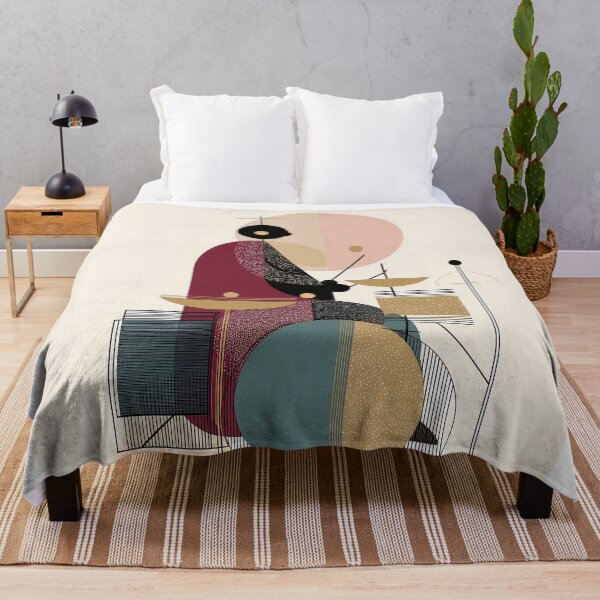 Item preview, Jazz drummer in Geometric Design designed and sold by lautir.