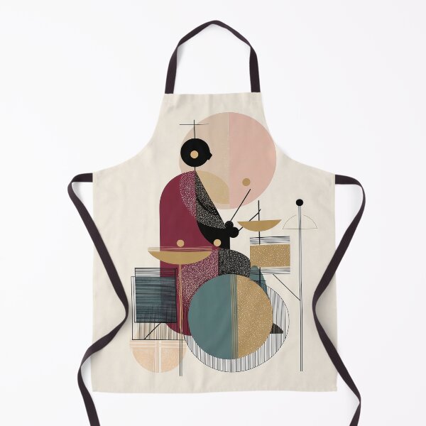 Item preview, Jazz drummer in Geometric Design designed and sold by lautir.