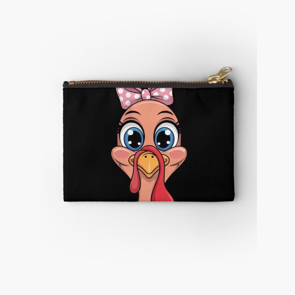 Item preview, Cute Turkey Face Pink Bow Women Girls Thanksgiving Family designed and sold by AquaKiev.