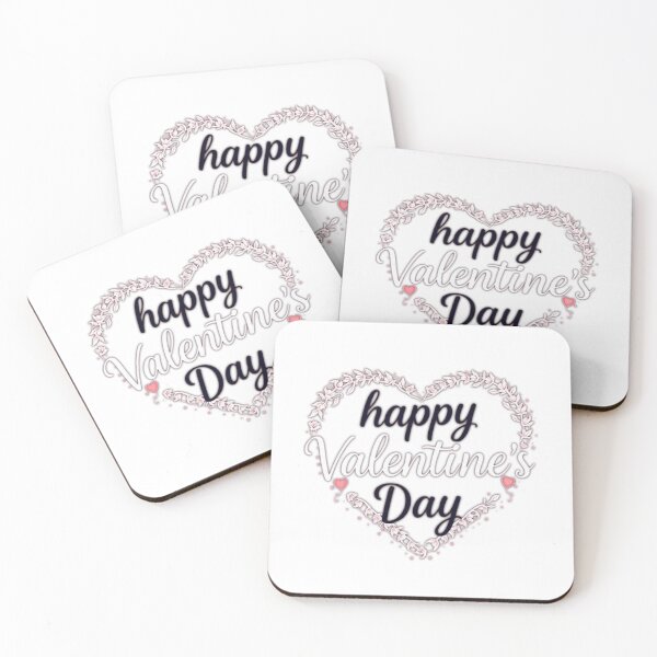Artikelvorschau, Romantischer Blumenkranz – Schriftzug „Alles Gute zum Valentinstag“ entworfen und verkauft von Sweet Dreams & Fantasia.