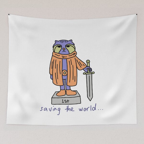 Item preview, Saving the World Tired Warrior Cat designed and sold by Baby-Care.