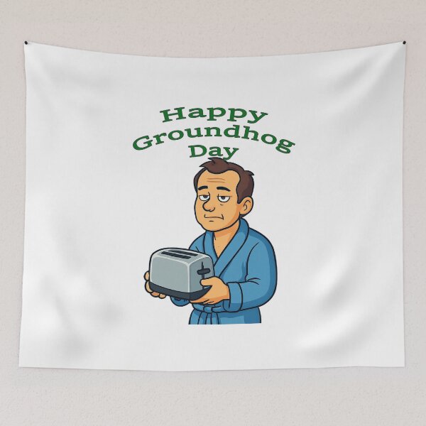 Item preview, Happy Groundhog Day- Toaster Bath designed and sold by DRJ21.